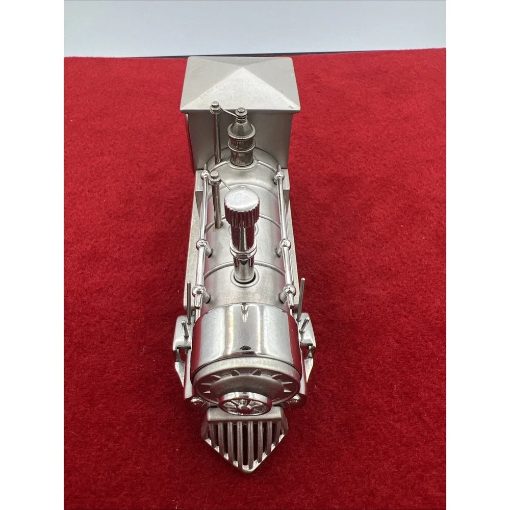 Small‎ Solid Metal Steam Train Desktop quarts Clock Japan Movement